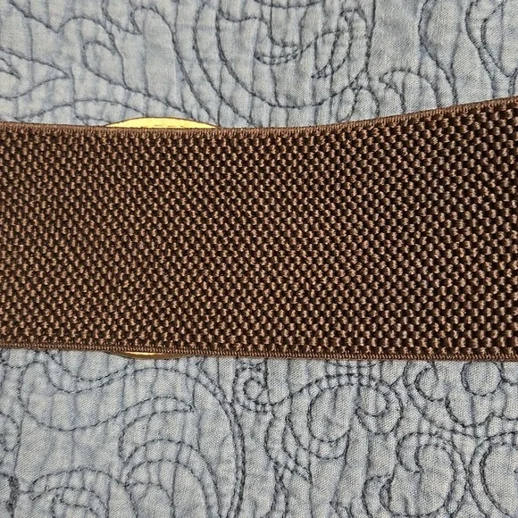 Chico's Brown Textured Stretch Belt - Picture 5 of 5